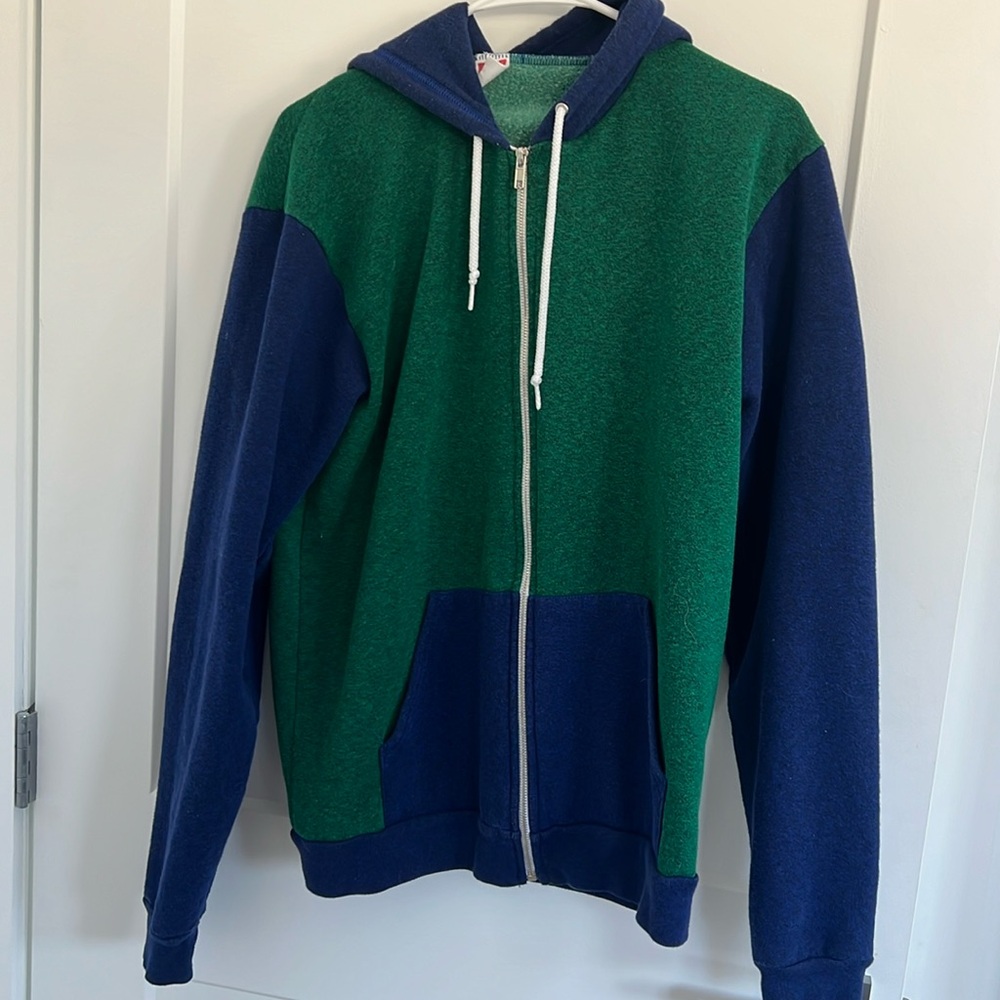 Two toned American Apparel zip up